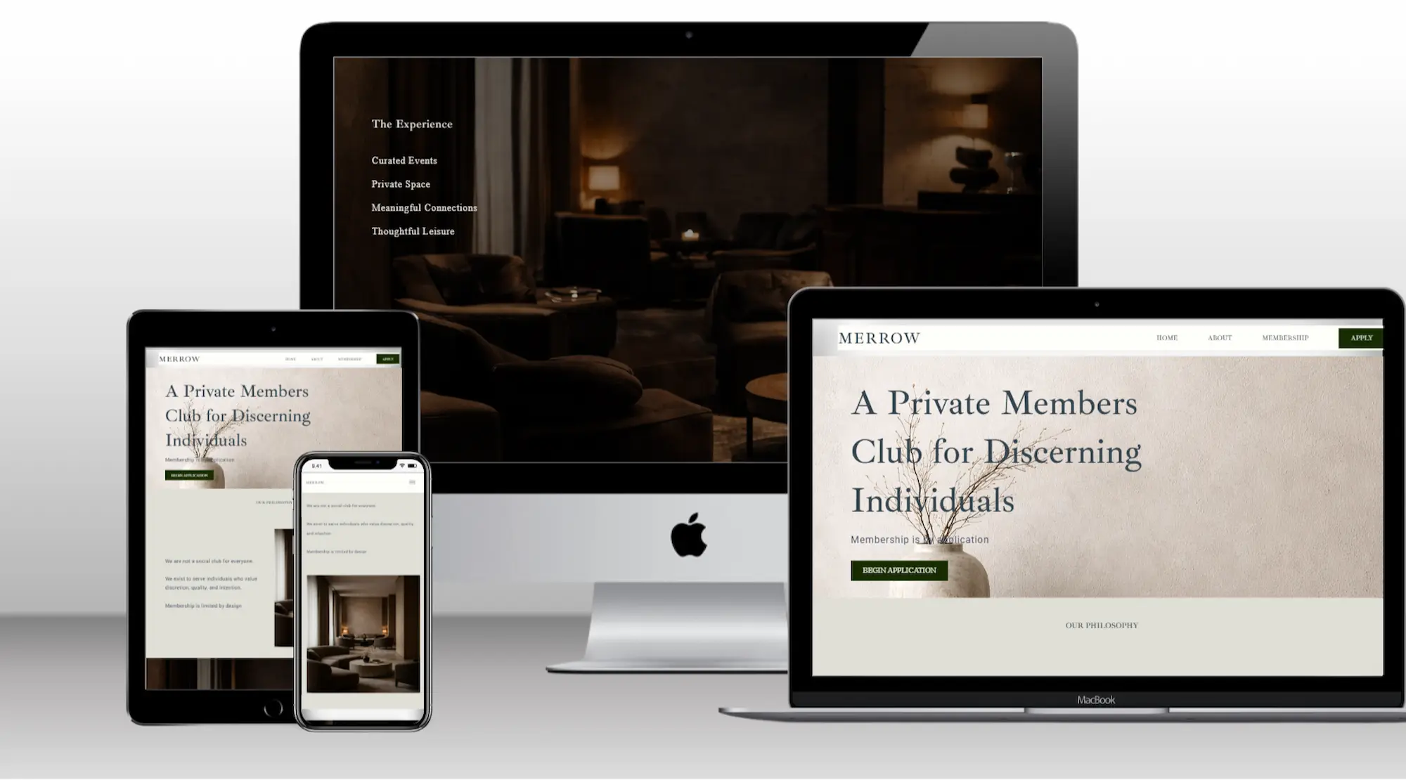 Merrow Luxury site Mockup